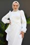Orkide Silk Evening Dress White - 6