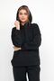 Women's Three Thread Fleece Oversize Tracksuit Set with Elastic Waist and Legs - 3