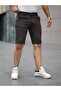 Men's High Waist Basic Summer Tight Brown Capri Shorts - 2