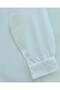 Buttoned Oversize Plain Shirt -White - 4