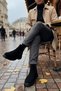 CHELSEY Genuine Leather Double Zip Men's Winter Boots - 8