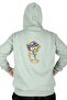 Mode XL Men's Sweat Hooded Zippered Karmashek 22538 Water Green - 2