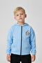 Unisex Children's 100% Cotton Cat Embroidered Winter Cardigan -Light Blue (3-4 Years 8-9 Years)