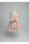 Powder Shoulder Bow Tulle Baby Girl Dress - Bow - 5