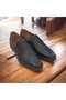 Rubber 692 genuine leather comfort orthopedic bemsa men's shoes black without ties - 6