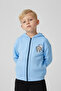 Unisex Children's 100% Cotton Cat Embroidered Winter Cardigan -Light Blue (3-4 Years 8-9 Years) - 2