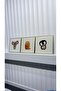 Set of 3 Decorative Tables with Metal Frame and Glass - Cheerful Animals - 3