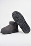 Women's Gray Winter Fur Lined Suede Thick Sole Boots Comfortable Daily Warm Stylish Shoes Bootie Boots - 8