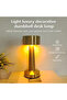 Table Lamp Rechargeable, Touch Sensor LED Desk lamp 3 Ways Dimming,with USB Cord for Bedside (GOLD) - 5