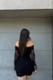 Madonna Collar Sleeve Tulle Dress - 3