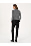Black Mom High Waist Fit Jean Trousers 50313226-Vr046 - 4