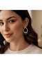 Special Series Triangle Green Stone Detailed Earrings - 5