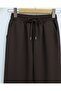 Beli Lace-Up Skinny Leg Pants -Brown - 6