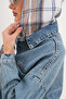 Ekoseli match Denim Ceket - 2