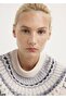 Jacquard Round Neck Sweater - 6