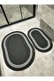Jute 2-Piece Mat, Bathroom Mat, Door Mat, Balcony Mat, Mat Set, Gift, Dowry - 2