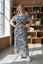 Copy - Ethnic Patterned Slit Summer Comfortable Fit Dress - 4