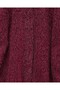 Bearded Jacket with Scarf Detail and Buttoned Front - Burgundy - 3