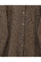 Bearded Jacket with Buttoned Front and Scarf Detail - Tan - 5