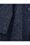 Bearded Jacket with Scarf Detail and Buttoned Front - Navy - 4