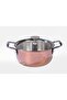 Arow Meisa Copper Plated 3-Tier Steel 9-Piece Cookware Set - 6