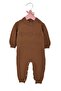 Winter Knitwear Heart Links Jumpsuit Brown - 2