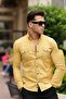 Men's Slim Fit Striped Denim Shirt - 5