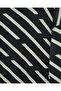 Casual Knit Sweater with Side Stripes and Beard - Black - 3