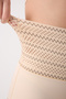 Lippo Patterned Waist Belly and Tummy Shaping Brief Girdle Nude - 2