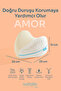 Amor Visco Kalp Model Knee Pillow between Legs Orthopedic Pillow Visco Pillow 25X25X15Cm - 4
