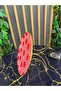 Glass Decorative Display Stand with Line Detail Metal Gold Legs, Stand, Kura Piped K - 4