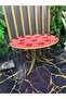 Glass Decorative Display Stand with Line Detail Metal Gold Legs, Stand, Kura Piped K - 2
