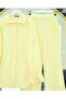 Top-Buttoned Drawstring Sleeve Crinkle Set - Light Yellow - 5