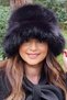 Premium Women's Plush Bucket Hat Winter Faux Fur - Black - 6