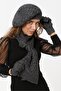 Painter Model Braided Knitwear Winter Women's Colorful Beret Scarf Gloves Braided Painter Hat Set of 3 - 6