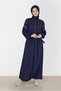 EMBROIDERY DETAIL HIDDEN BUTTONED BIRDLE DRESS 42387 - 2