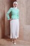 Flowered Blouse with Elasticated Waist and Sleeves 42888 - 2