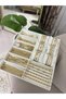 Domestic Production Miami Model Suede Fabric Cream Color 38cm /34 cm Mix Jewelry Display Drawer Stand - 5