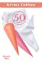 50 Disposable Cream Bags for Decorating Cupcakes, Cakes, and Inserts