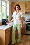Women's Leopard Pattern Cotton Pajamas Set Regular Fit Comfortable Home Wear High Quality and Stylish - 2