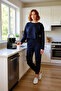 Women's Winter Waffle Fabric Pajamas Set Regular Fit Cotton 2-Piece Set Comfortable Cut - 2