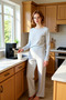 Women's Ribbed Knitted Pajama Set Regular Fit Casual Daily Comfortable Cut Quality Craftsmanship - 2