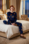 Women's Teddy Bear Patterned Fleece Pajama Set Winter Comfortable Sleep Set Premium Quality Professional Appearance - 3