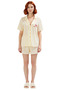 Women's Striped Viscose Pajama Set Short Sleeve Comfortable Homewear Carefully Selected Distinguished Material - 5