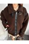 Women's Lamb Plush Coat - 4
