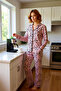 Women's Leopard Print Cotton Pajamas Set Casual Home Wear Set Comfortable Cut Premium Quality - 2
