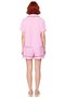 Women's Short Sleeve Viscose Pajamas Set with Shorts Regular Fit Home Wear Professional Look - 6