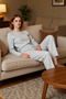 Women's Ribbed Knitted Pajama Set Regular Fit Casual Daily Comfortable Cut Quality Craftsmanship