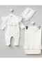Emily Fistolu 3-Piece Organic Hospital Discharge Set Roba Brodeli 100% Cotton Newborn Baby Girl