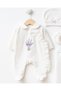 Lavender Embroidered Velvet 100% Cotton Newborn Organic Hospital Discharge Set Baby Girl - 2